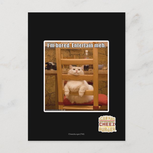 I'm bored. postcard (Front)