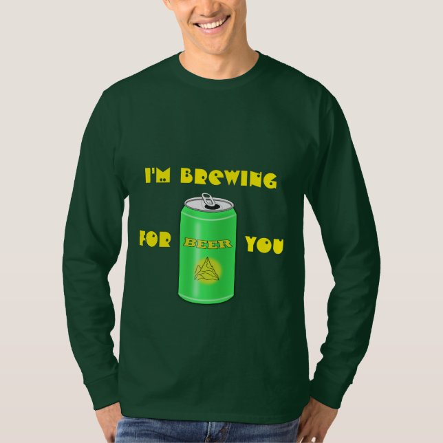 I'M BREWING FOR YOU-BASIC LONG SLEEVE TEE (Front)