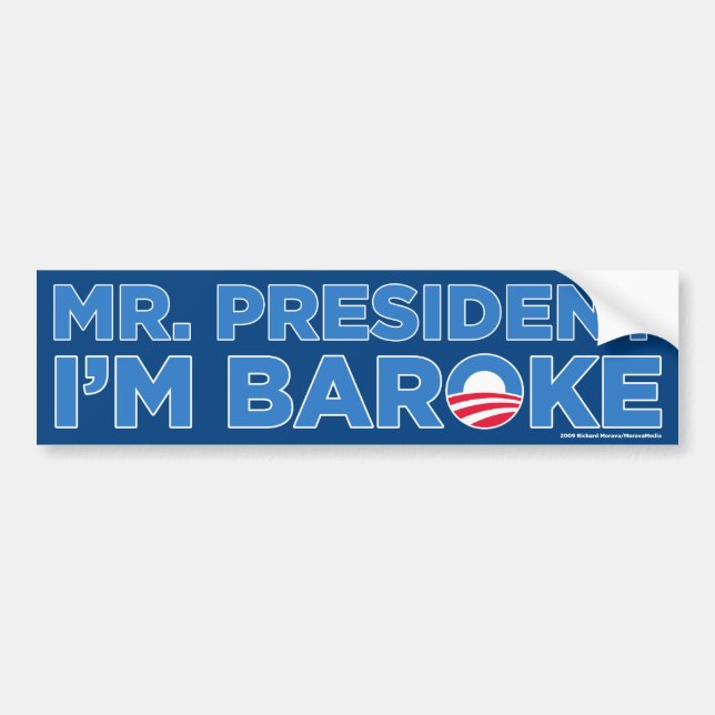 I'm Broke Bumper Sticker (Front)