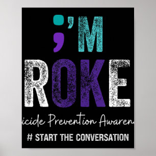 Im Broken Im Ok Suicide Prevention 2024  Poster