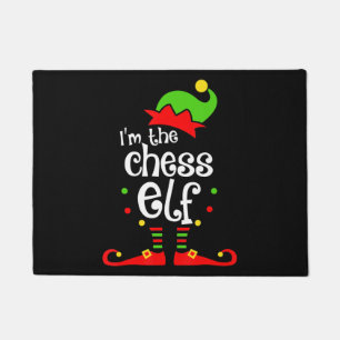 im  chess elf xmas family friend christmas gift doormat
