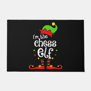 im chess elf xmas family friend christmas gift doormat