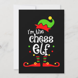 im  chess elf xmas family friend christmas gift holiday card
