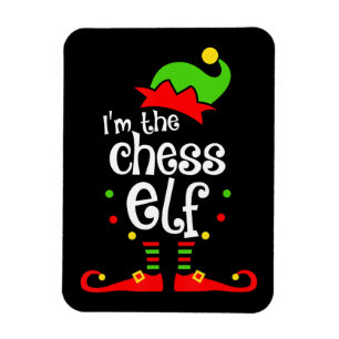 im chess elf xmas family friend christmas gift magnet