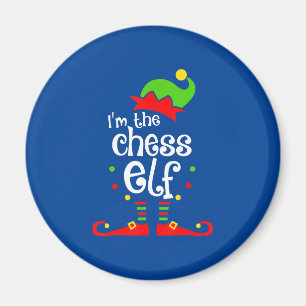im chess elf xmas family friend christmas gift magnet