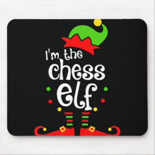 im chess elf xmas family friend christmas gift mouse pad