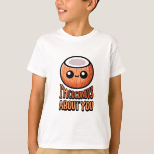 I'm Coconuts About You! Cute Coconut Pun T-Shirt