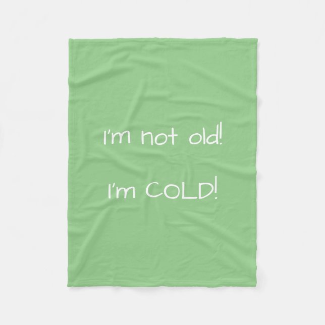 I'm Cold! Fleece Blanket (Front)
