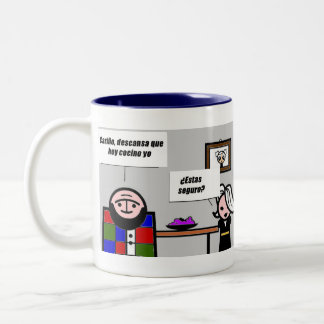 I'm cooking today Two-Tone coffee mug