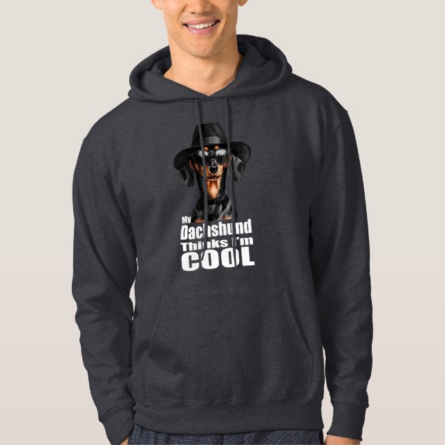 I'm Cool Dachshund Hoodie (Front)