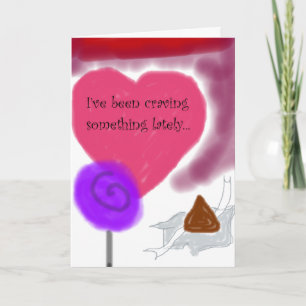 "I'm Craving You" Romantic Candy Sweetheart Card