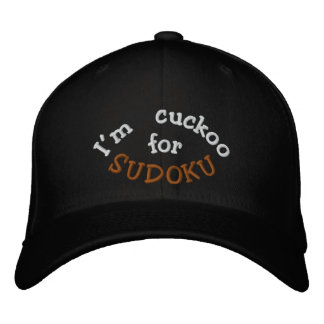 I'm Cuckoo for Sudoku Embroidered Hat
