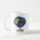 I'm Cultured Funny Bacteria Pun  Coffee Mug<br><div class="desc">I'm Cultured Funny Bacteria Pun features a bunch of cute bacteria. Funny Pun gift for family and friends who love making cultured bacteria puns.</div>