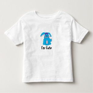 I'm Cute Blue Bunny Toddler T-Shirt
