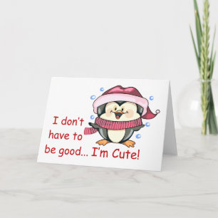 I'm Cute Card