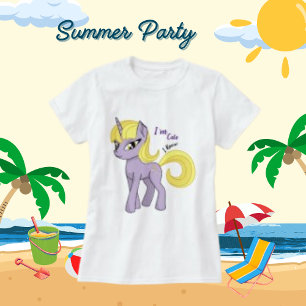 I'm Cute I Know, Unicorn Pony Fantasy White Colour T-Shirt