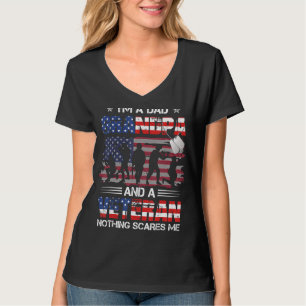 I'm Dad Grandpa And A Veteran Proud Us Veteran Fat T-Shirt