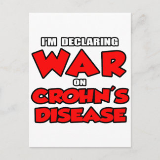 I'm Declaring War on Crohn's Disease Postcard