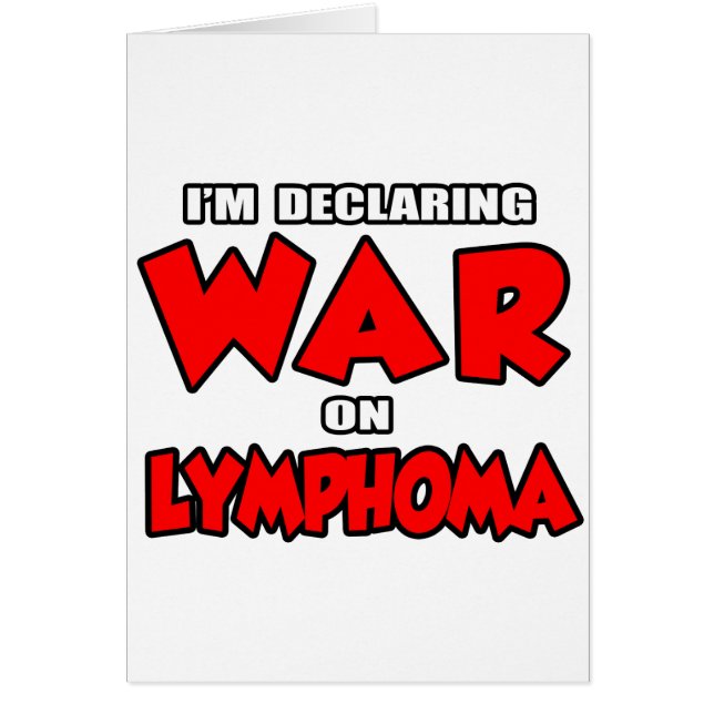 I'm Declaring War on Lymphoma (Front)