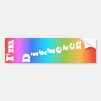 I'm Different Bumper Sticker