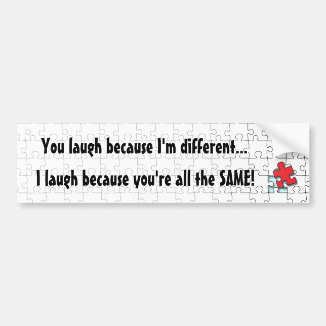 I'm Different Bumper Sticker (Front)