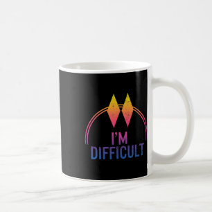 I'm Difficult Double Black Diamonds Ski Track Snow Coffee Mug