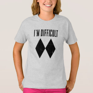 I'm Difficult Skiing Double Black Diamond T-Shirt