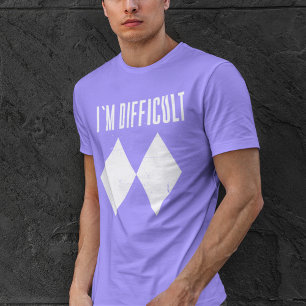 I'm Difficult Skiing Gag Dad Birthday Novelty Tri-Blend Shirt