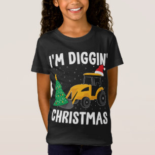 I'm Diggin' Christmas Construction Worker Santa Ex T-Shirt