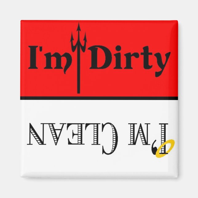 I'm Dirty/Clean Dishwasher Magnet (Front)