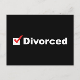 I'm Divorced And Available Postcard