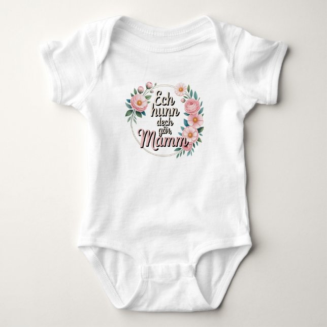 I'm done, Mom Baby Bodysuit (Front)