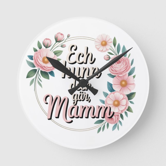 I'm done, Mom Round Clock (Front)