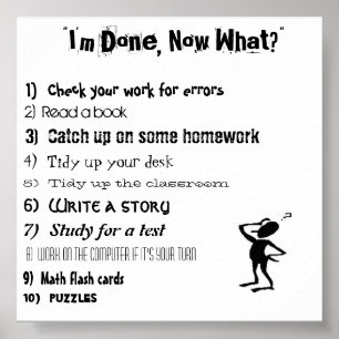 "I'm Done, Now What?" Poster