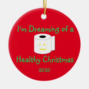 I'm Dreaming of a Healthy Christmas Ceramic Tree Decoration