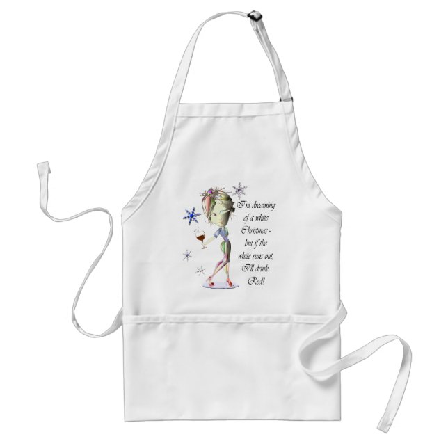 I'm dreaming of a White Christmas, Humourous Gifts Standard Apron (Front)