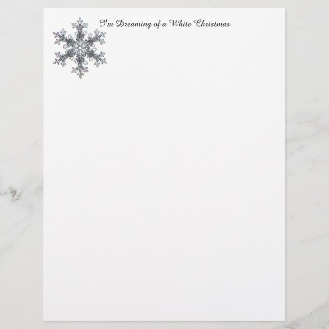 I'm Dreaming of a White Christmas - Snow flake (Front)