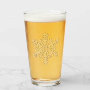I'm Dreaming of a white Christmas - snow flake Glass