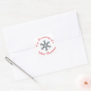 I'm Dreaming of a White Christmas - Snow flake  Square Sticker