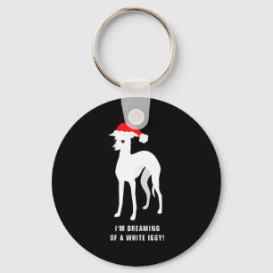 Im Dreaming Of A White Iggy Christmas  Key Ring