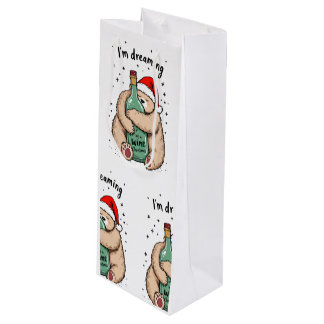 I'm Dreaming of a Wine Christmas Gift Bag
