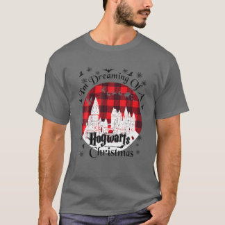 I'm Dreaming Of A Wizards School Christmas Red Buf T-Shirt