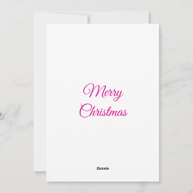 I'm Dreaming of an Orange Christmas Bitcoin Lovers Holiday Card (Back)