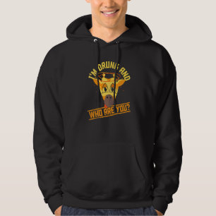 I'm Drunk And Who Are You Beer Drinking Giraffe Hoodie