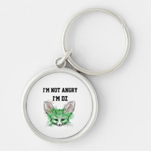 I'm DZ Fennec Fox Algerian Pride Keychain