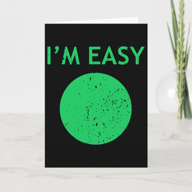 I'm Easy Cool Skiing Stuff For Men Funny Ski Snowb Card (Front)