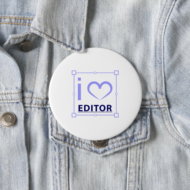 I'm editor 10 cm round badge (In Situ)