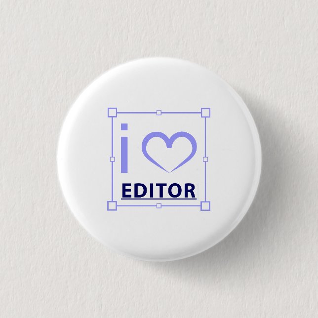 I'm Editor 3 Cm Round Badge (Front)