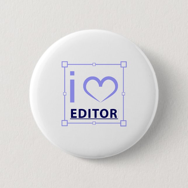 I'm Editor 6 Cm Round Badge (Front)