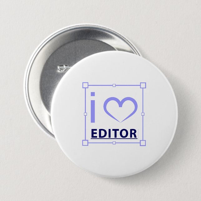 I'm Editor 7.5 Cm Round Badge (Front & Back)